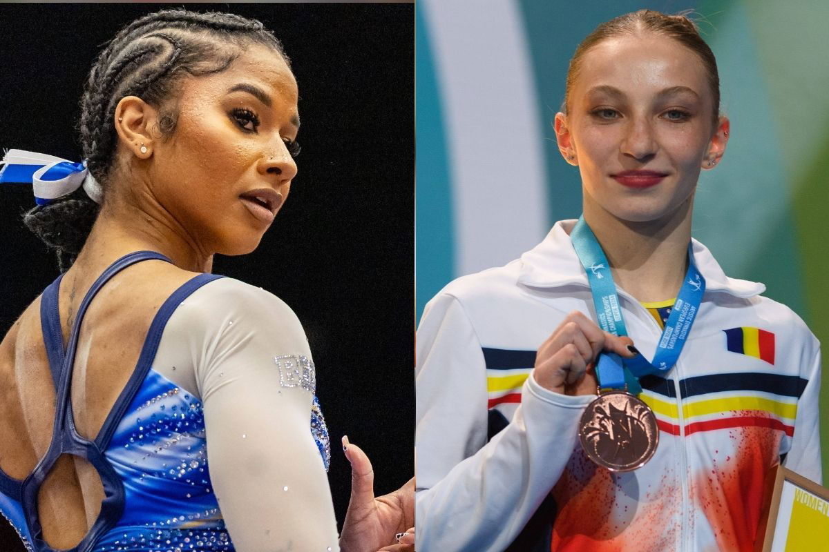 Jordan Chiles Shows Surprising Reactions to Bronze Medal Controversy Rival at UCLA Meet