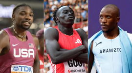 gout gout, Noah lyles, Letsile Tebogo