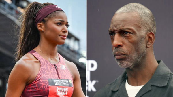 gabby thomas, michael johnson