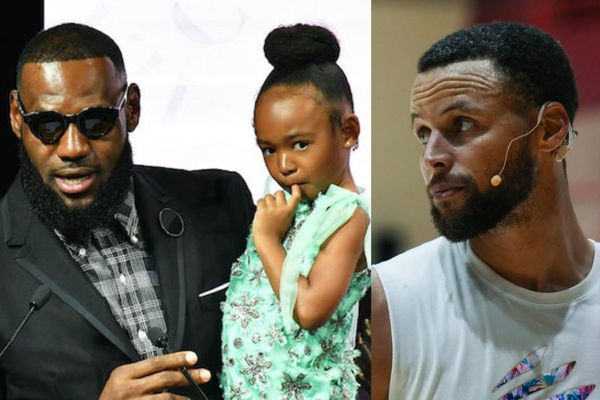 LeBron James, Zhuri James, Stephen Curry