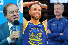 Stephen Curry, Joe Lacob, Steve Kerr
