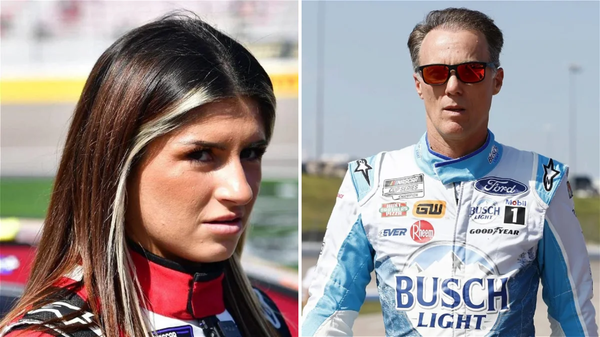 Hailie Deegan and Kevin Harvick