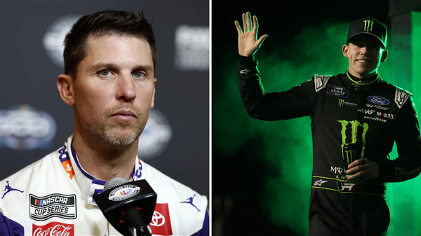 Denny Hamlin and Riley Herbst