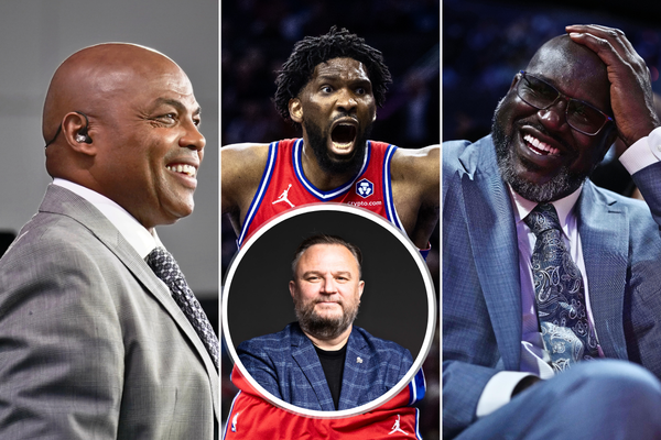 Shaquille O&#8217;Neal, Charles Barkley, Joel Embiid, Daryl Morey