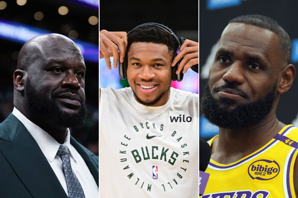 Shaquille O&#8217;Neal, Giannis Antetokounmpo, LeBron James