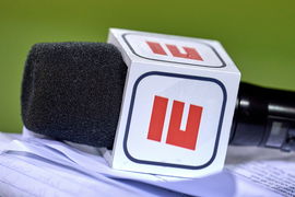 CHICAGO, IL &#8211; DECEMBER 20: A detail view of a microphone is seen with an ESPN logo on it during a game between the Chica