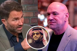 Eddie Hearn, Turki Alalshikh, Dana White