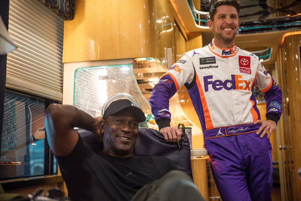 Denny Hamlin and Michael Jordan