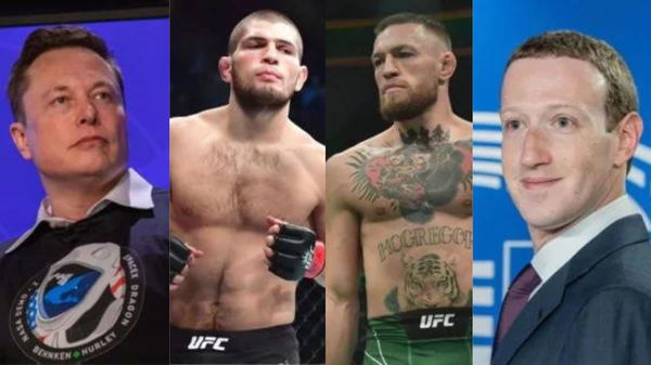 Elon Musk + Khabib Nurmagomedov + Conor McGregor + Mark Zuckerberg