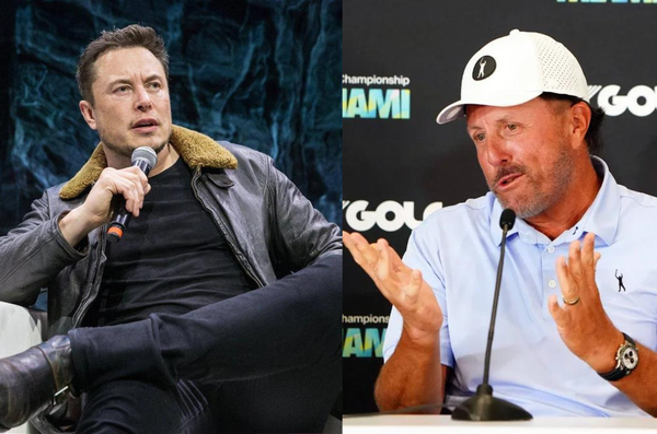 Elon Musk and Phil Mickelson