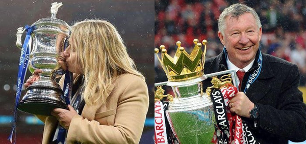 Emma Hayes and Sir Alex Ferguson