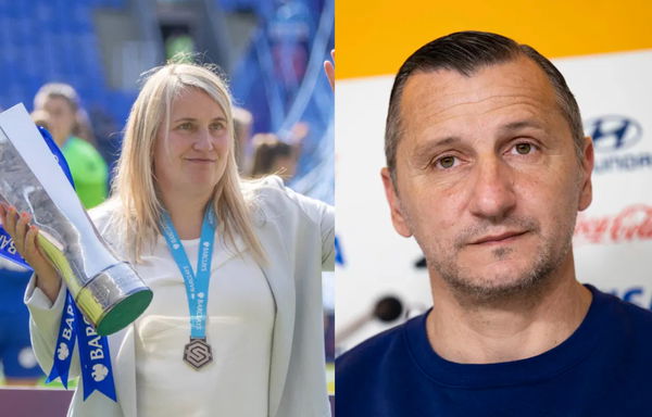 Emma hayes and Vlatko Andonovski