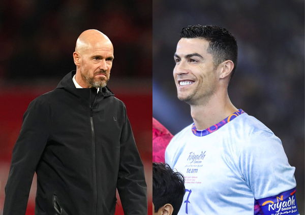 Erik ten hag and Cristiano Ronaldo