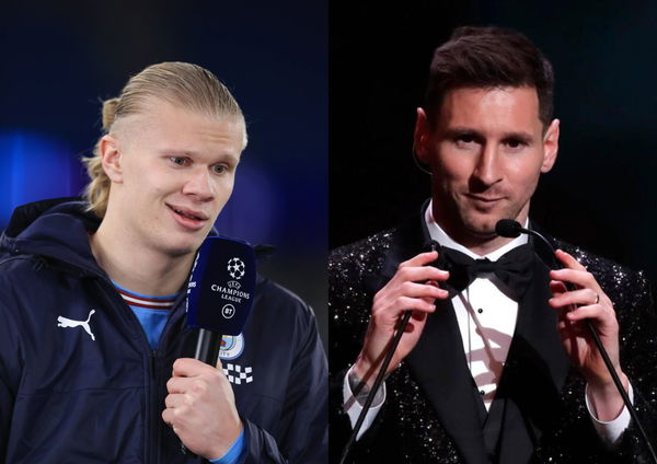 Erling Haaland and Lionel Messi