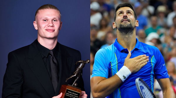 Erling Haaland and Novak Djokovic