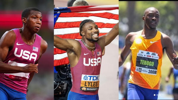 Erriyon Knighton, Letsile Tebogo, Noah Lyles