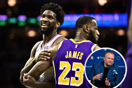 Joel Embiid, LeBron James, Daryl Morey