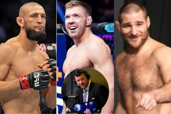 Khamzat Chimaev, Dricus Du Plessis, Sean Strickland and Michael Bisping