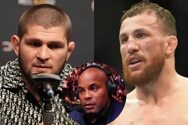 Khabib Nurmagomedov, Merab Dvalishvili and Daniel Cormier