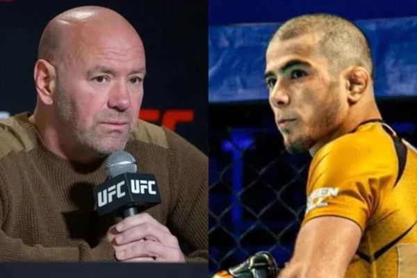 Dana White and Muhammad Mokaev