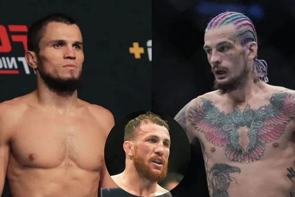 Umar Nurmagomedov, Sean O&#8217;Malley and Merab Dvalishvili