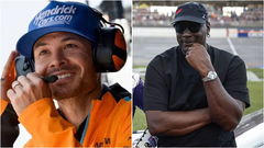 Kyle Larson and Michael Jordan
