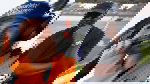 Kyle Larson and Michael Jordan