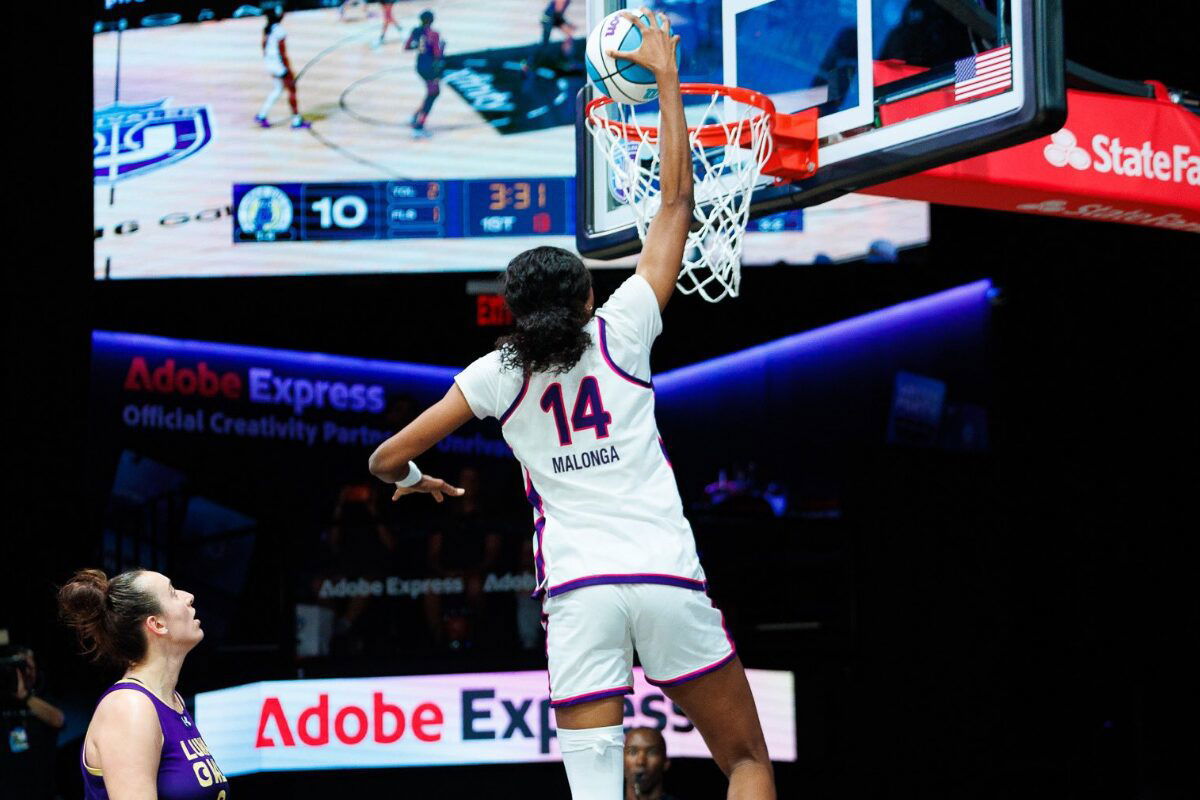 Unrivaled Community Goes Wild After Dominique Malonga Enters Dunk History Alongside Brittney Griner