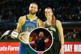 Sabrina Ionescu, Steph Curry, Chris DeMarco