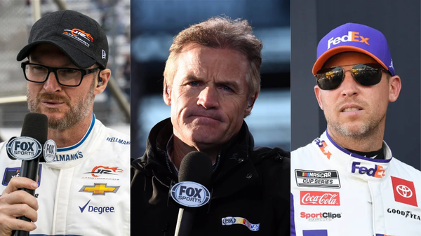 Kenny Wallace, Denny Hamlin, Dale Earnhardt Jr