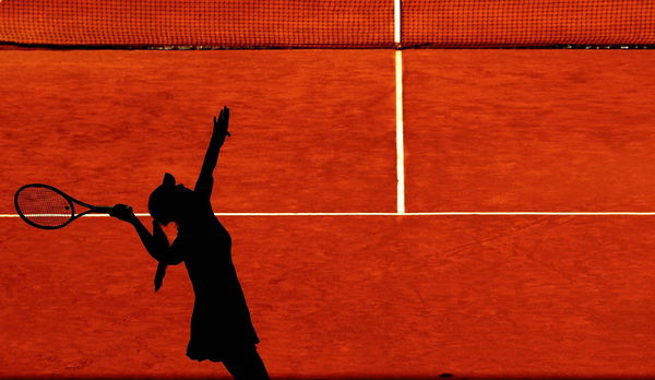 Mandatory Credit: Photo by Ella Ling/Shutterstock (13888360cx) Silhouette of Anna Kalinskaya of Russia in action Mutua M