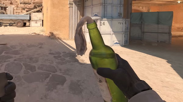 Filled Molotov Bottle in Counter Strike 2