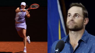 Iga Swiatek and Andy Roddick