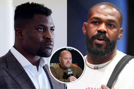 Francis Ngannou, Jon Jones, Dana White
