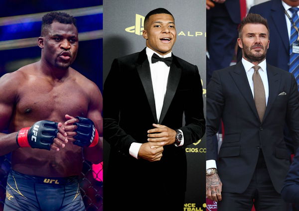 Francis Ngannou Kylian Mbappe David Beckham