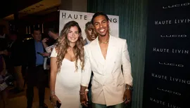 Francisco Lindor and wife, Katie