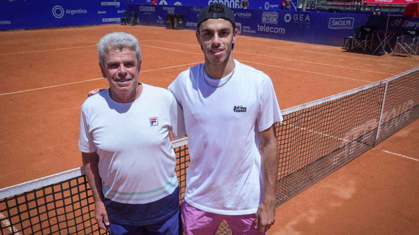 Francisco Cerundolo and his dad