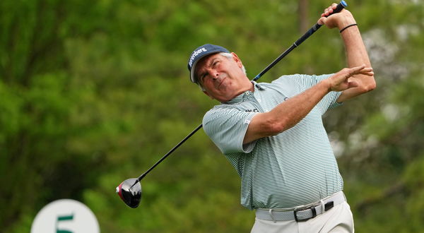 PGA, Golf Herren Masters Tournament – First Round Apr 6, 2023; Augusta, Georgia, USA; Fred Couples tees off on the fifth