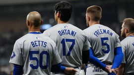 Freddie Freeman, Mookie Betts and Shohei Ohtani