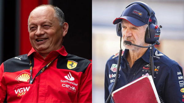 Frederic Vasseur and Adrian Newey