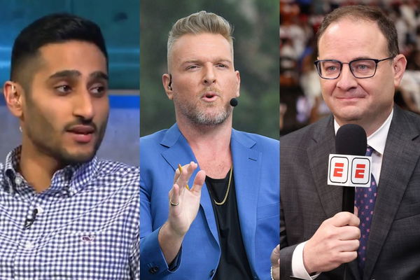 Shams Charania, Pat McAfee, Adrian Wojnarowski