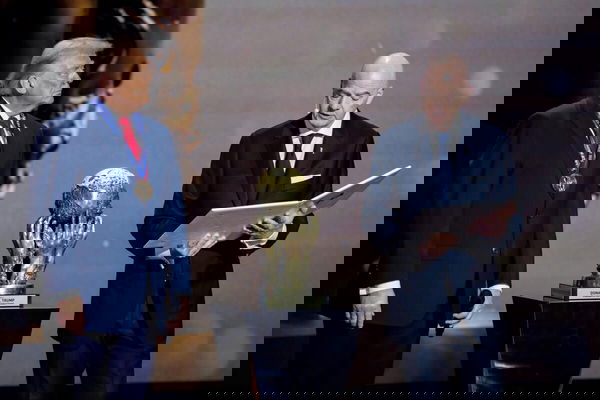 Gianni Infantino and Donald Trump