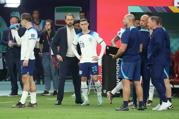 Gareth Southgate and Phil Foden