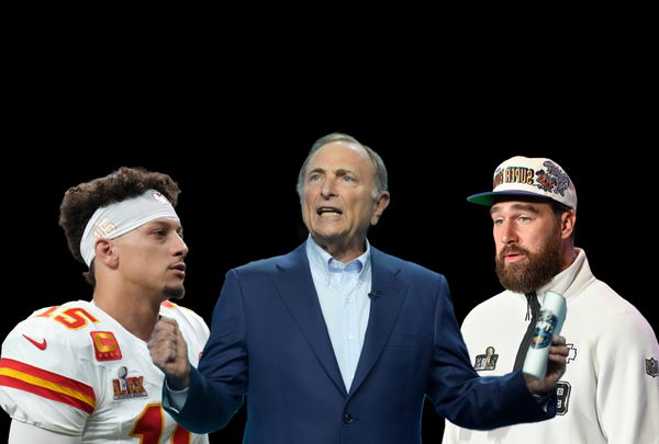 Gary Bettman Travis Kelce Patrick Mahomes Jr.