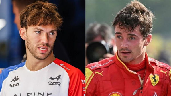 Pierre Gasly and Charles Leclerc