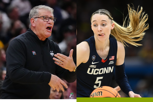 Geno Auriemma and Paige Bueckers