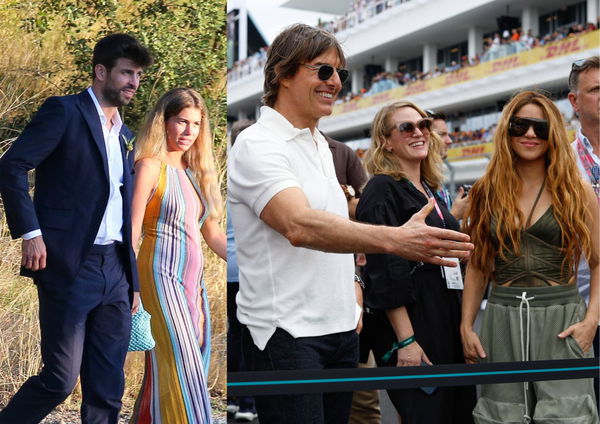 Gerard Pique Clara Chia Shakira and Tom Cruise