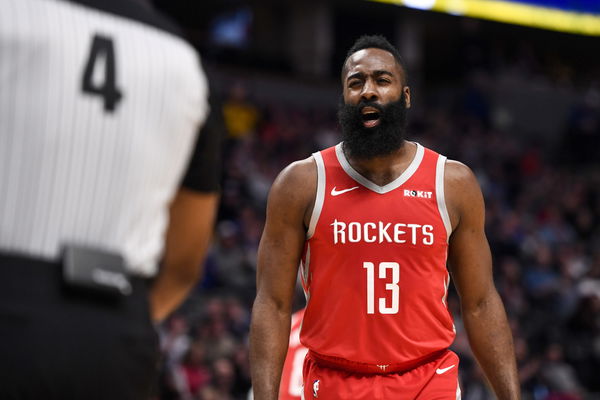 Kids Houston Rockets James Harden #13 Red Game 2020 NBA All-Star