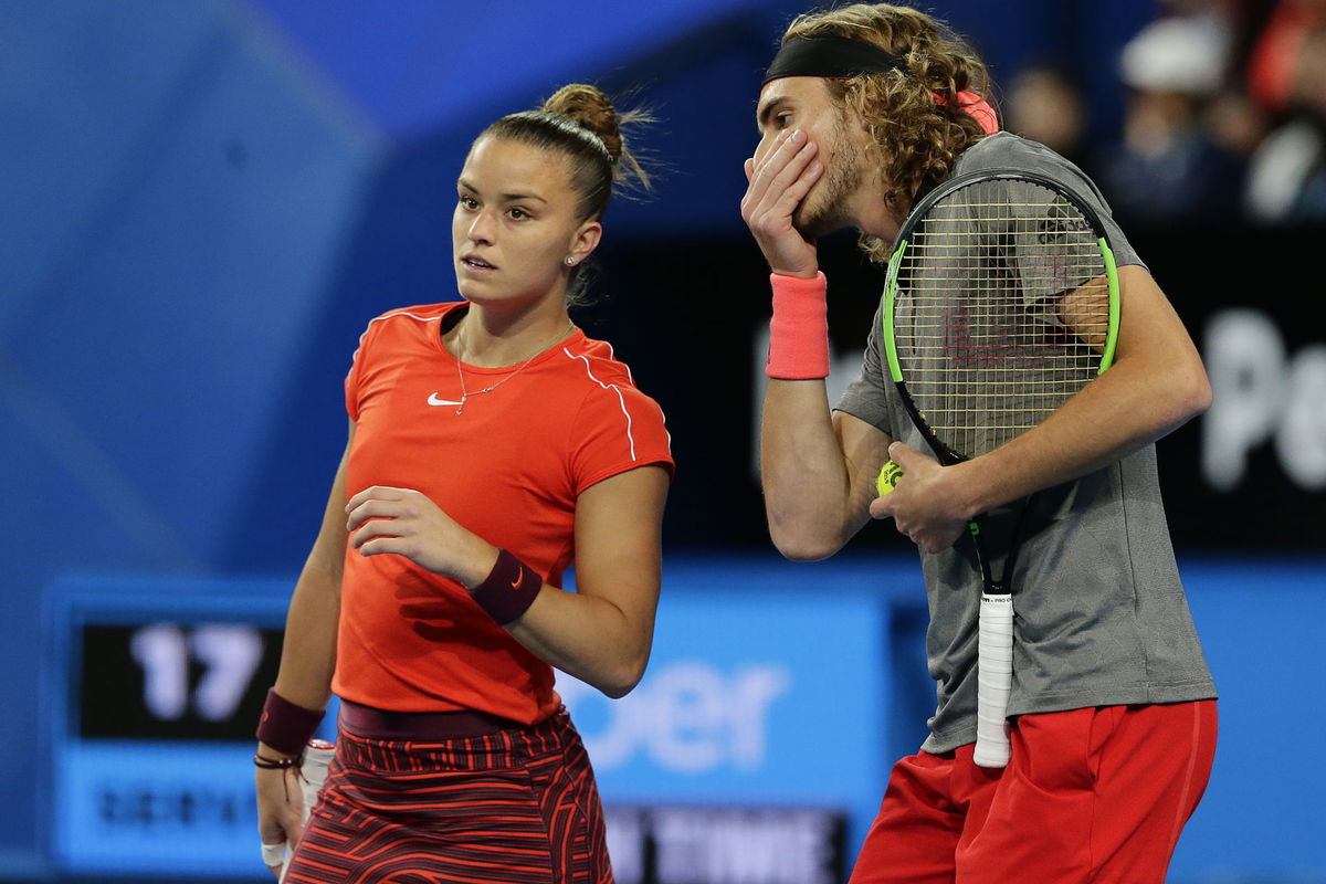 Stefanos Tsitsipas and Maria Sakkari