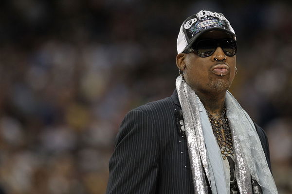 Dennis Rodman stays on trend, gets massive face tattoo of gf